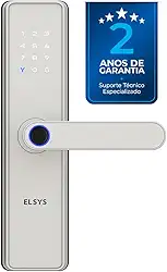Fechadura Digital de Embutir Wi-Fi com Biometria, Elsys, Blues, Prata - Abertura via Biometria, Senha Numérica e Aplicativo