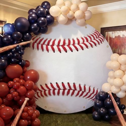 Moukeren 79 Inch Baseball Banner Party Decorations Large Hanging Sport Themed Party Backdrop for Sports Theme Birthday Decor Photo Supplies