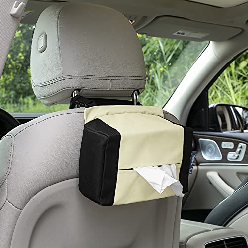 Image of FH Group E-Z Travel Napkin Tissue Dispenser Holder Fits Most Cars, SUVs, Trucks, and Vans Beige