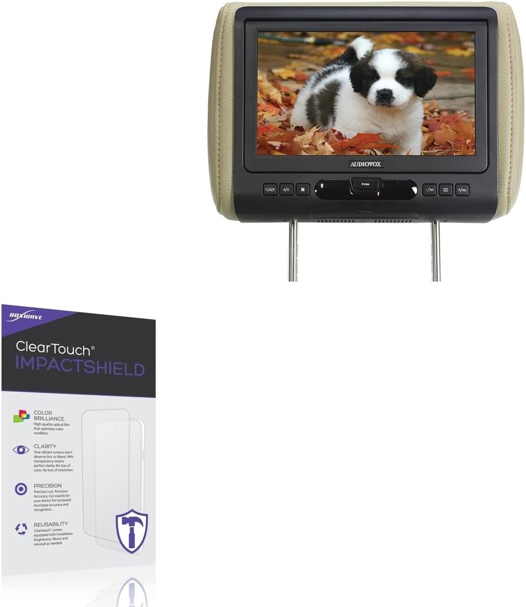 BoxWave Screen Protector Compatible with Audiovox AVXMTGHR9HD - ClearTouch ImpactShield (2-Pack), Impenetrable Screen Protector Flexible Film