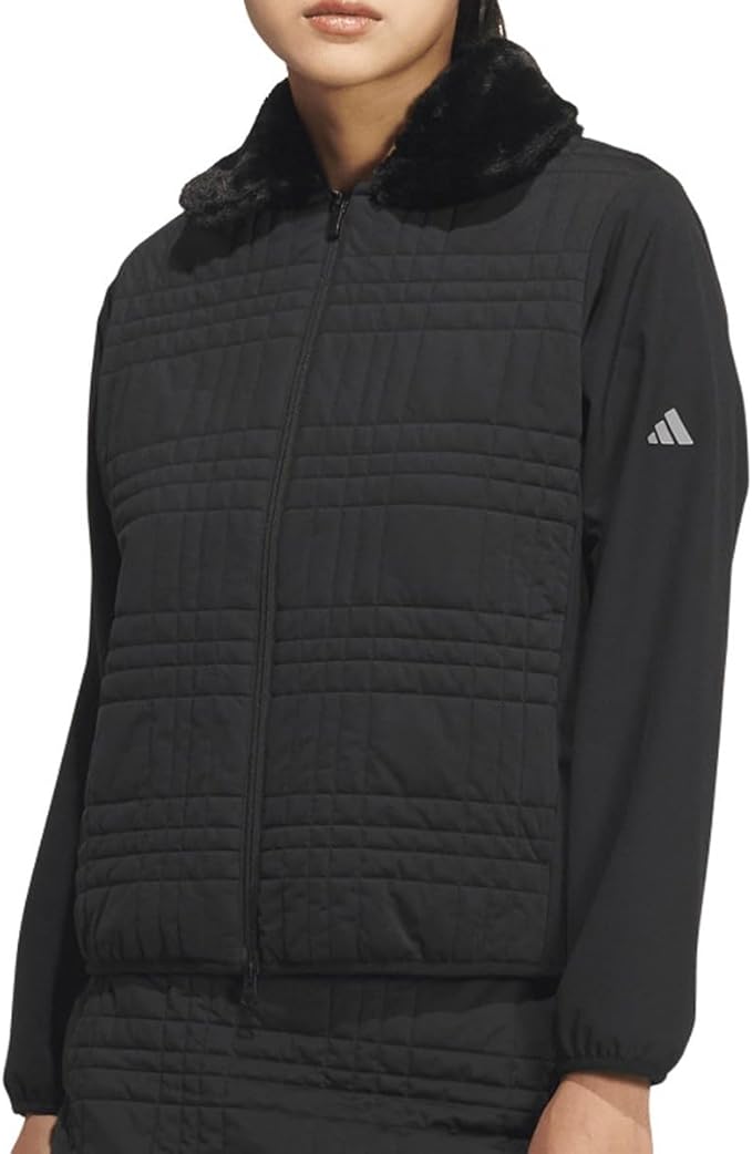 adidas ゴルフアウターCOLD .RDY デタッチャブルカラー キルトジャケットレディース