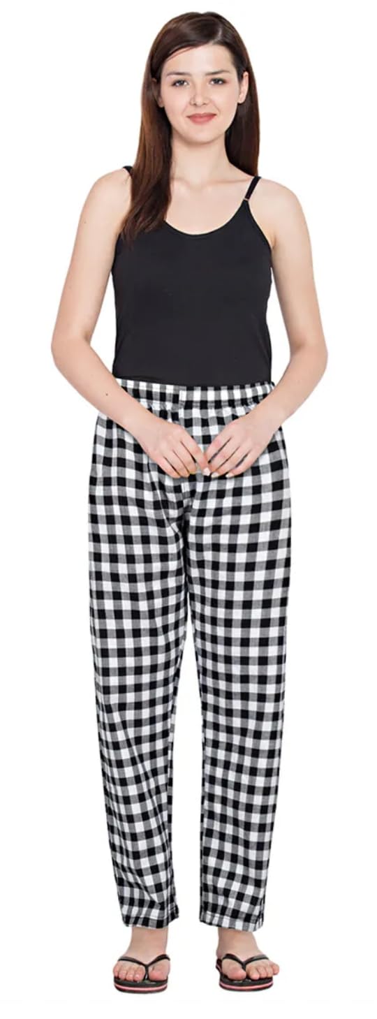 Woman Cotton CHECK PYJAMA-image-27