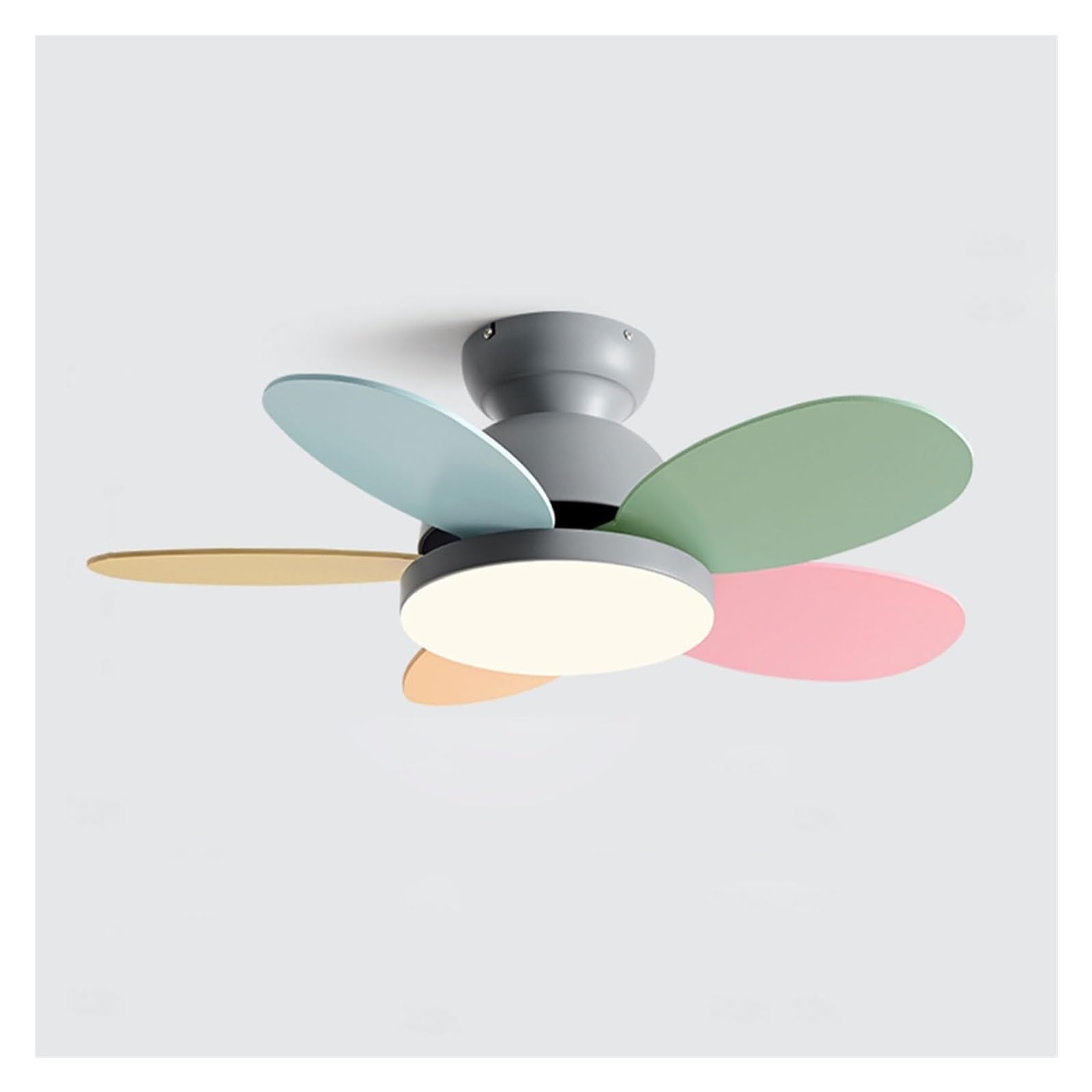 Ceiling Fan With Lights And Remote, Modern Flush Mount, 6 Speed, Dimming