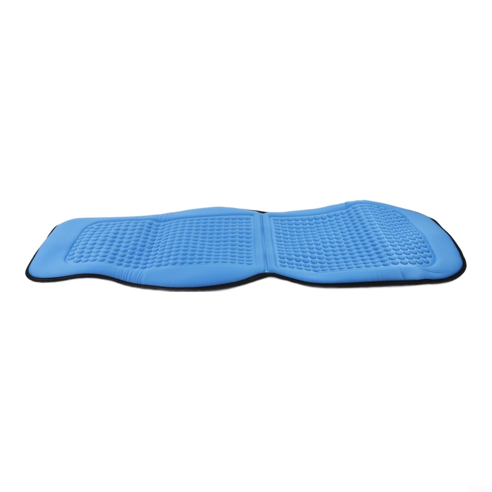 Cool Silk - Cuscino per seggiolino auto, estivo, traspirante, con fibbie a sgancio rapido, per auto, camion, SUV, adatto per sedili anteriori, 50 x 60 cm, colore: nero (blu)