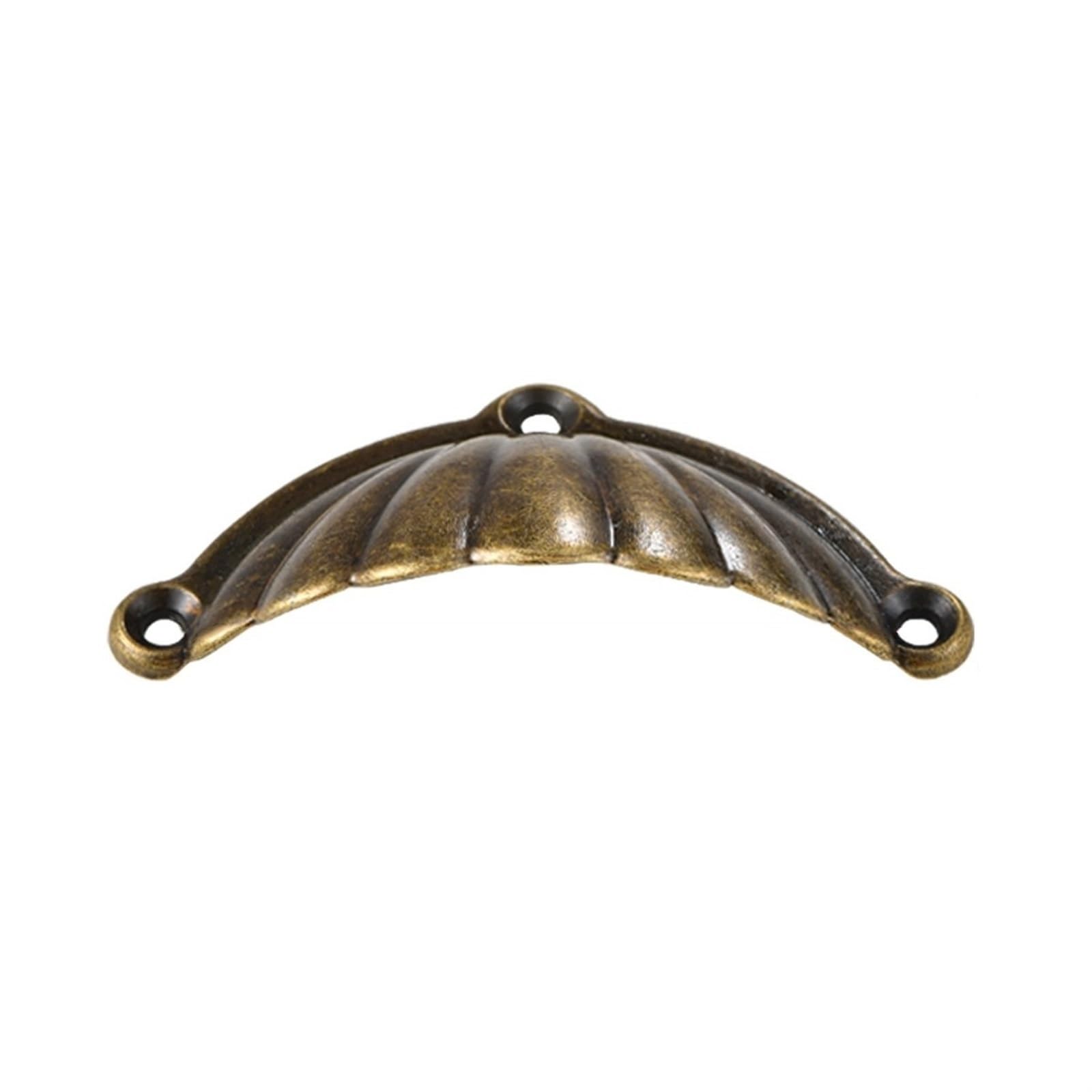 ZAANHA Antique Brass Cabinet Shell Pulls 3