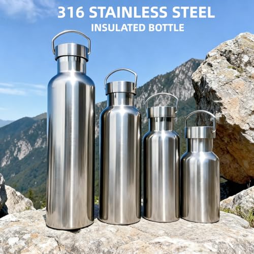 CDJ Termo Botella de Agua de Acero Inoxidable 34oz Boca Ancha Aislada al Vacío miniatura 2
