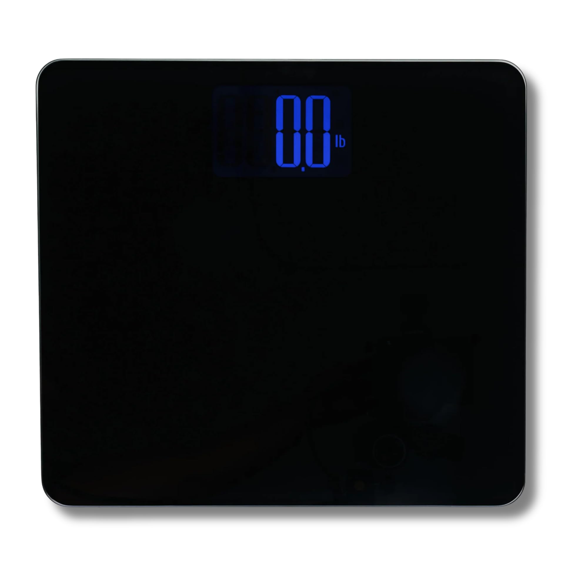 HD-366F FitScan Digital Weight Scale - 440 lb Capacity - 8mm Tempered Glass Platform - Jumbo Blue Backlit LCD - Sleek Low-Profile Design - Heavy-Duty Durable Build - Japan Technology