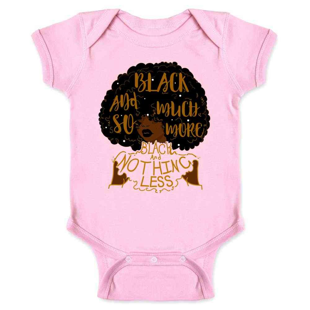 Pop Threads Black So Much More Nothing Less Infant Baby Boy Girl Bodysuit Pink 18M