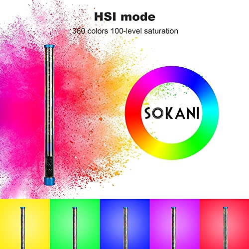 Sokani [Equipamento Profissional] X25 RGB Bi-Color Vareta LED de Vídeo Bicolor para Fotografia de Ví