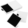 2Pcs Jewelry Gift Box ardboard Jewelry Box Square Necklace Earring Bracelet Gift Boxes Organizer Storage Boxes for Jewellery White