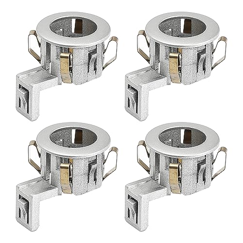 X AUTOHAUX 4pcs 89348-33060 Car Bumper Parking Sensor Retainer Holder for Toyota Sienna Sequoia for Lexus GX460 Silver Tone