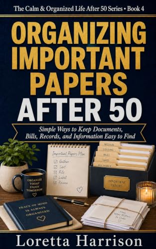Organizing Important Papers After 50: Simple Ways to Keep Documents, Bills, Records, and Information Easy to Find (The Calm & Organized Life After 50 Series Book 4) (English Edition)
