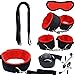 ZeeKoug Set Elegante di 7 Pezzi di Accessori Yoga in Nylon Rosso, Regolabile E Resistente, Adatto per Allenamento Sportivo E Fitness Regalo, Regalo per Coppia immagine