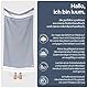 Luum® Badetuch groß 100x200 Hamamtuch Saunahandtuch Handtuch Yogatuch Duschtuch Strandhandtuch Saunatuch Reisehandtuch Pestemal Turkish Towels, Damen Herren, 100% Baumwolle, Taubenblau