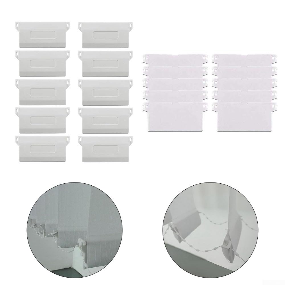 Supporto Per Riparazione Tende Verticali Con Stelo Kit Di Riparazione Per Tende Verticali Parti Di Ricambio Per Tende Bianche 20 Pezzi~p183616068