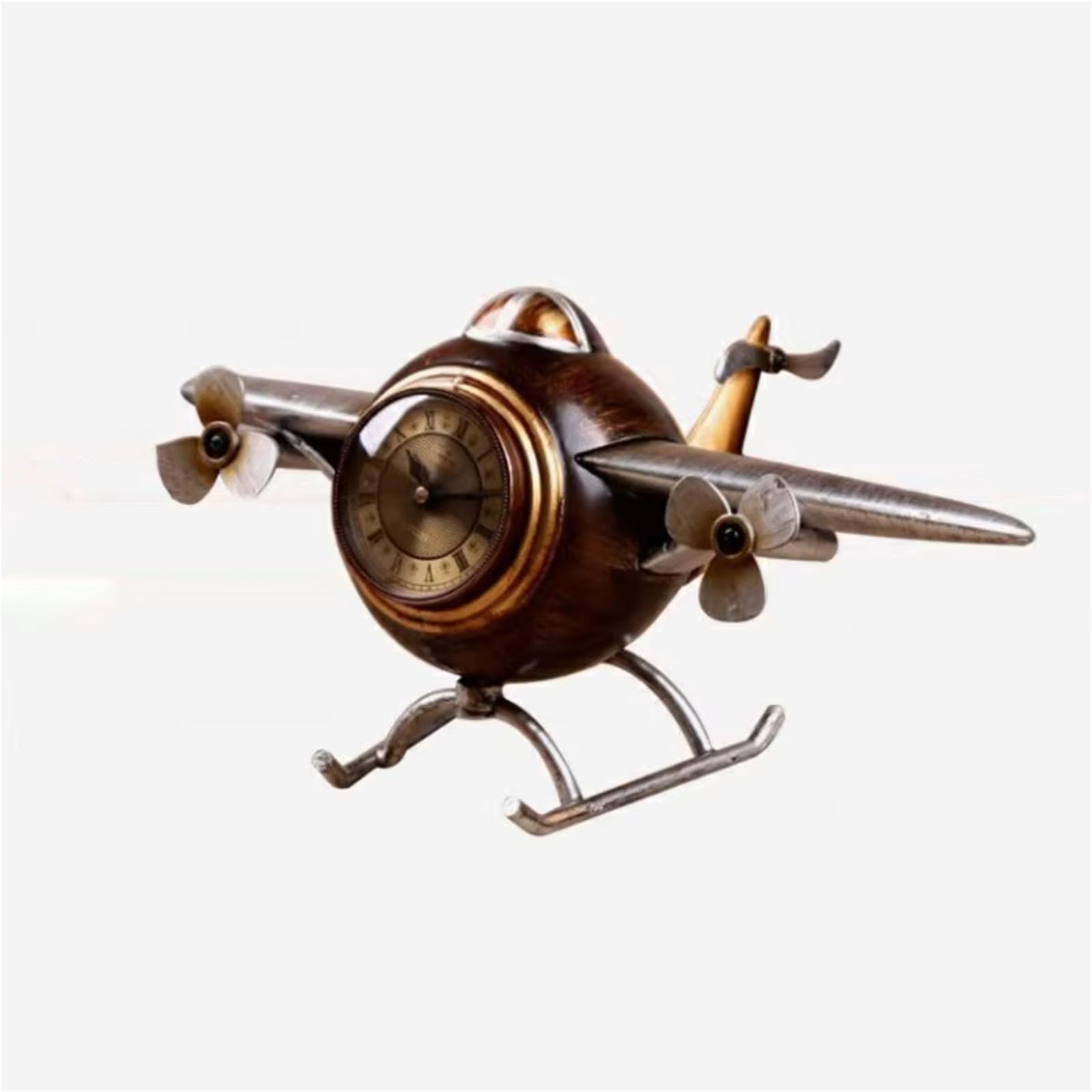 Reloj de mesa de avión vintage para entusiastas de la aviación