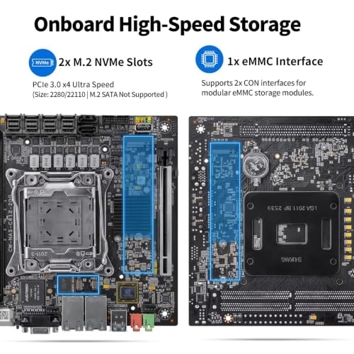 Double LAN 10GbE X550 sur carte mère C612 Mini ITX NAS avec support ECC DDR4