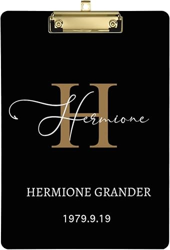 Cliente - Portapapeles negro estándar tamaño carta, cartón de plástico personalizado con clip de metal de perfil bajo para colgar, tablero de clip