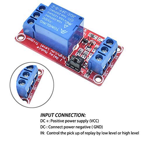Youngneer 5v Relay Board Relay Module 1 Channel Opto-Isolated High or Low Level Trigger