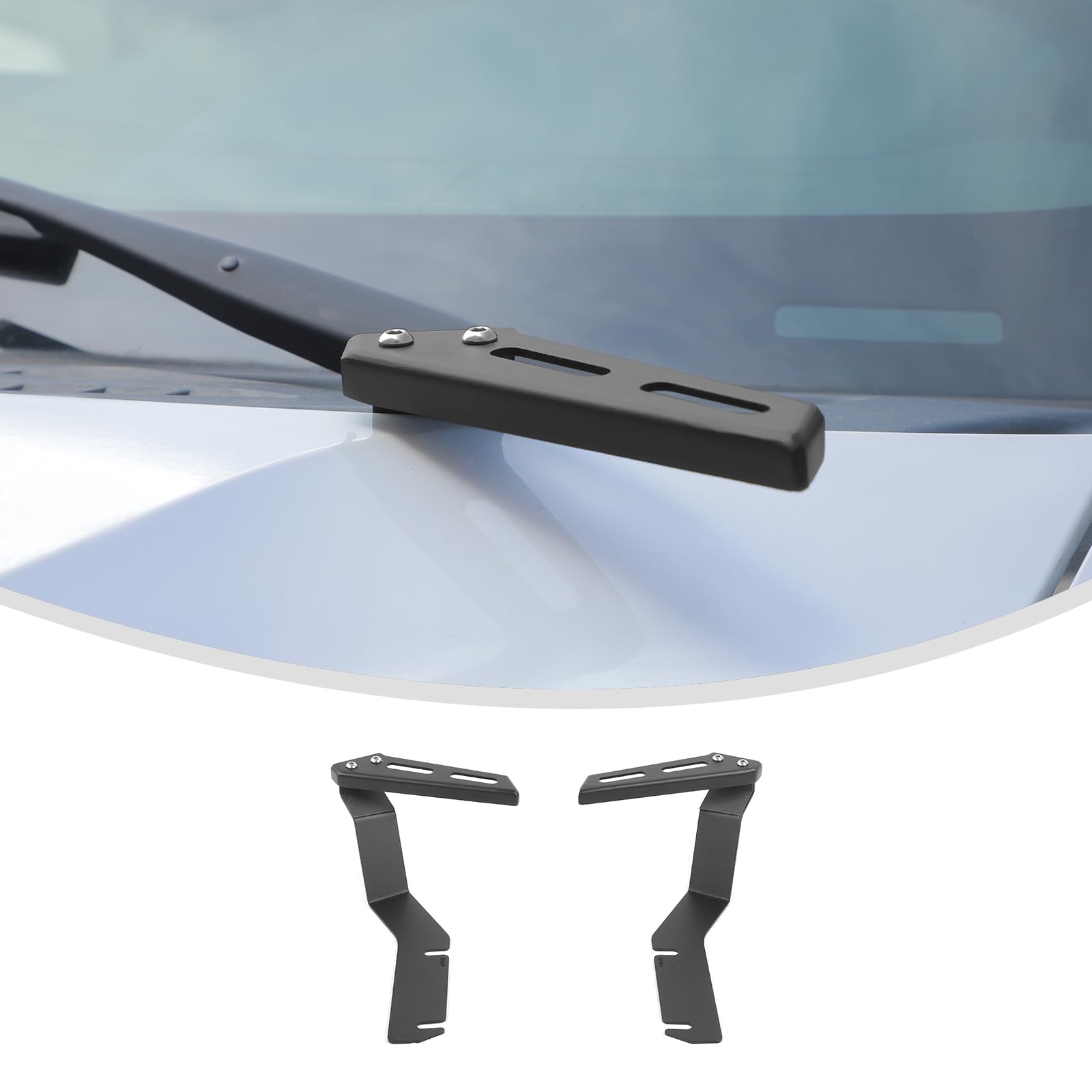 Linskip Ditch Light Brackets Compatible with 2009-2014 Ford F150 & F150 Raptor SVT, Hood LED Light Mount Kit for F150 Exteiror Accessories