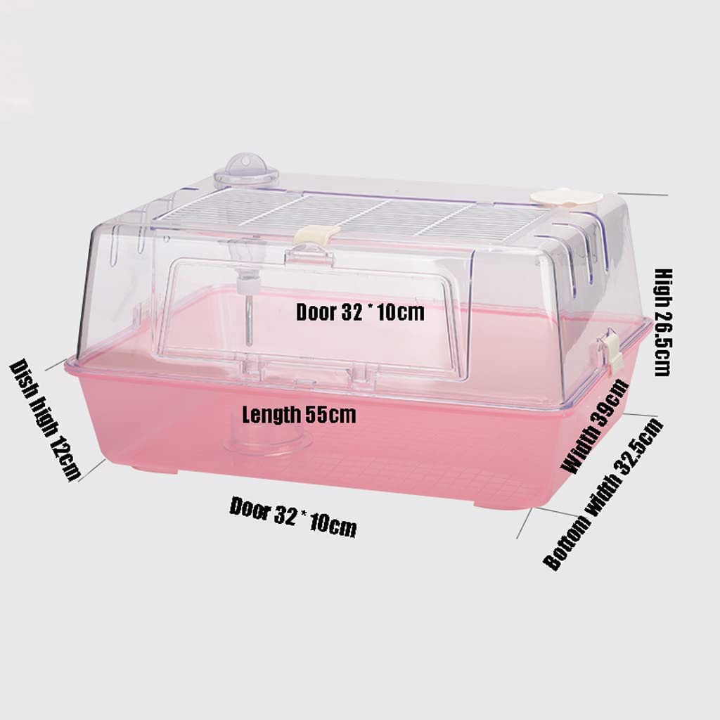 PAASHE Jaula de hámster Simple jaulas de hámster 55x39x26,5 cm Jaula de hámster casa Jaula de Animales Nido de hámster para hámster Conejillo de Indias Chinchilla