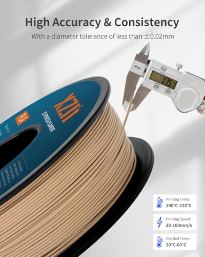 Image of PLA Filament 1.75mm Bone White 3D Printer Filament 1kg(2.2lbs), Dimensional Accuracy + /- 0.02 mm, Neatly Wound Bone PLA Filament, Fit Most FDM 3D Printers