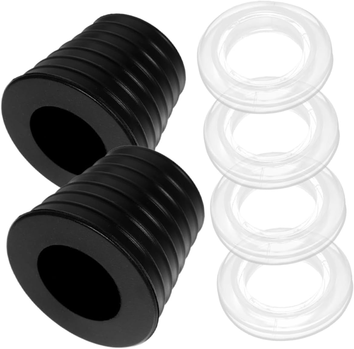 UPKOCH 6sets Patio Umbrella Cone and Cap Outdoor Tables and Transparent Design for Gardens and Courtyards