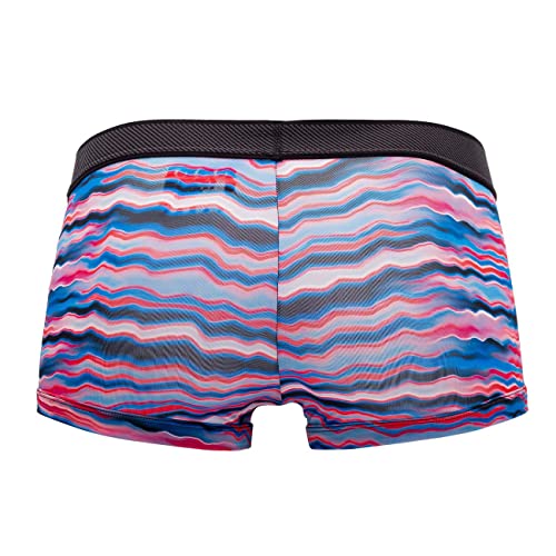 papi UMPA076 2PK Microflex Brazilian Trunks Color Waves-Black Size M3