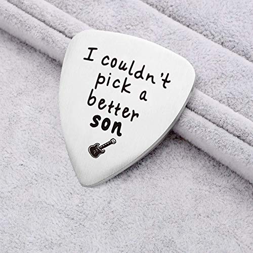 Warehouse No.9 Médiator de guitare en acier inoxydable avec inscription « I Couldn’t Pick A Better Son » – Cadeau idéal… - Les Beatles, Paul McCartney, John Lennon, RIngo Starr, George Harrison Warehouse No.9 Médiator de guitare en acier inoxydable avec inscription « I Couldn't Pick A Better Son » - Cadeau idéal… – Image 4