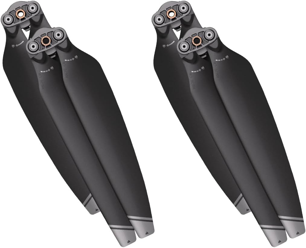 (2 Pairs) Original Inspire 3 Foldable Quick-Release Plateau Propellers for DJI Inspire 3 Drone Quadcopter Accessory Replacement Inspire 3 Spare Propellers for High Altitude Flights (Silver)
