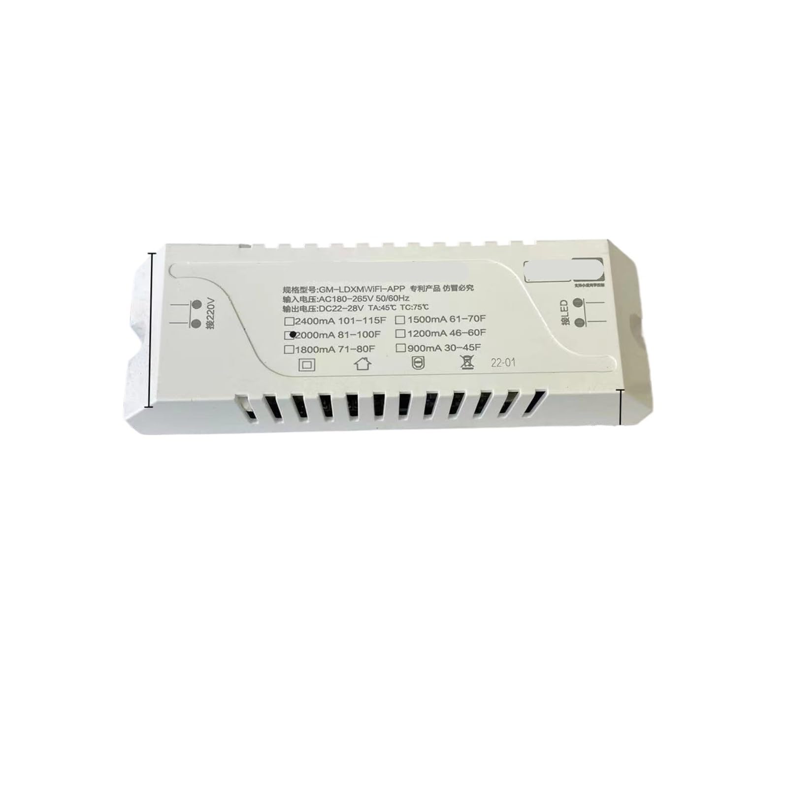 Contrôleur bicolore 600MA à deux fils compact pour changement d'ambiance lumineuse