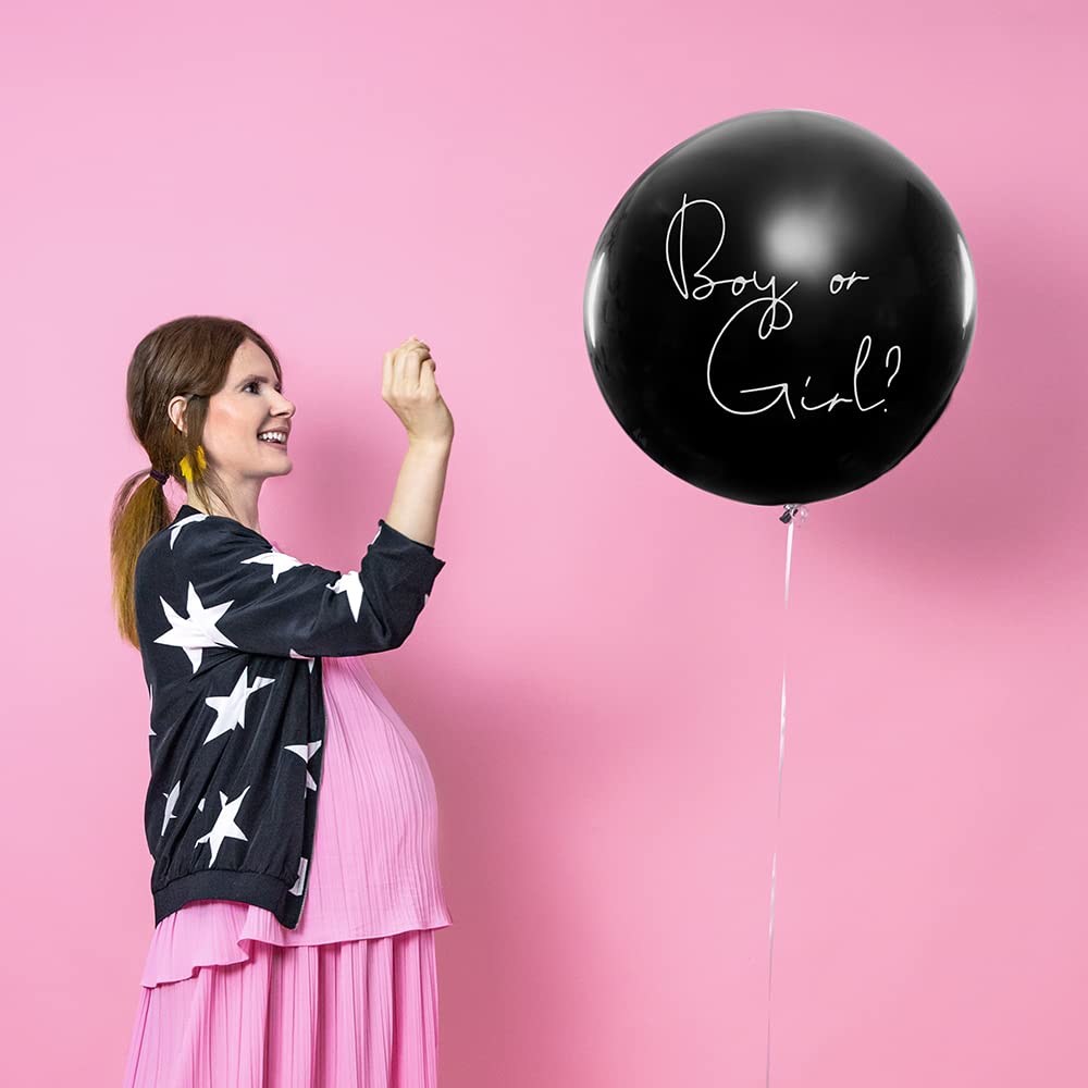 Palloncino In Foil A Forma Di Prisma Rosa Unique Party - 45 Cm - Scritta 'A Baby Girl!' Per Baby Shower Femminuccia - 6
