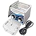 Limpiador ultrasónico 1.3L, Limpiador de joyas Lavadora con calentador Temporizador digital para anteojos, anillos, collar, relojes, anteojos, dentaduras postizas-1.3L