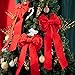 JOYIN 8 Pack Christmas Red Velvet Bows, 26