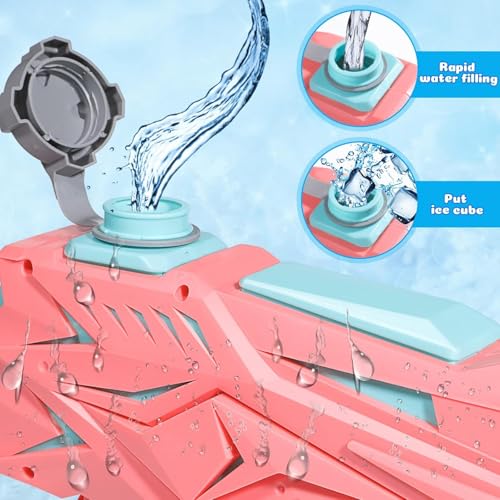 Image of Storio Water Blaster Gun Blaster Squirt Gun - Double Nozzle Water Pistol for Kids Adult 600cc for Outdoor Pool Beach Yard Summer Swimming Water Fighting - Pool Toys Boys Girls Children Kids 3 4 7 8