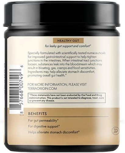 Miniatura 29 de TERRA ORIGIN Paquetes de palitos intestinales saludables, L-glutamina, olmo resbaladizo, aloe vera, extracto de raíz de regaliz, salud intestinal,