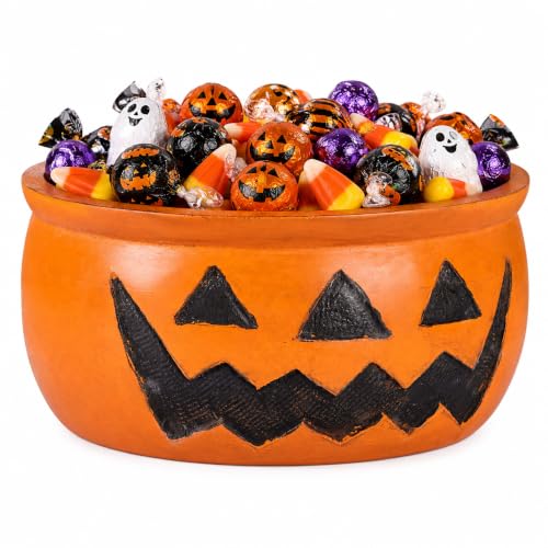 Halloween Candy Bowl Trick or Treat – Spooky Holder Dish for Party Decor