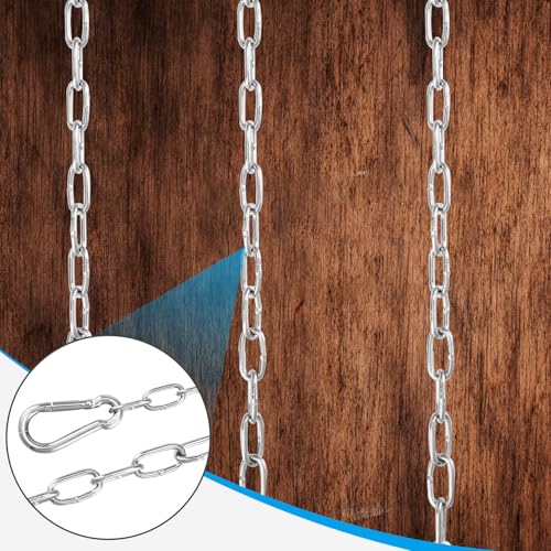 HonQiShiMY Edelstahlkette 304 Meterware 2 mm, 5M Metallkette Stahlkette,Metall Kette Zum Aufhängen,Verlängerungskette Edelstahl Ketten zum Aufhängen für Hundekette Ankerkette Wäschekette Schwenkkette