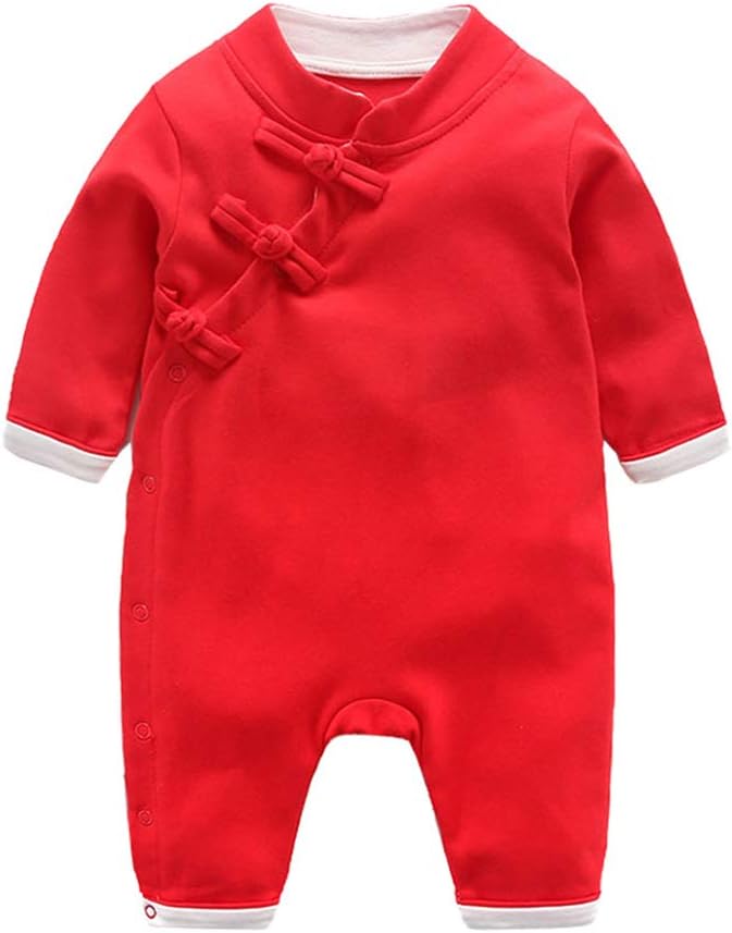 Mud Kingdom Baby Boys Girls Jumpsuit Baby Romper Traditional Chinese New Year