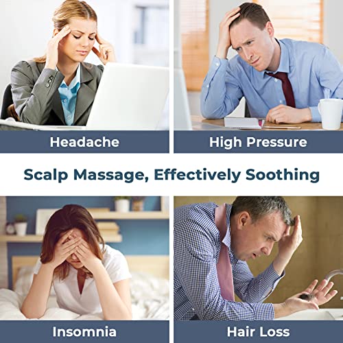 ANLAN Elektrisches Kopfmassagegerät, Kabellose Handmassagegerät mit 4 Ersatz-Massageköpfen, IPX7 Wasserdichtes Tragbar Massagegerät Für Schultern, Nacken, Rücken - Image 4