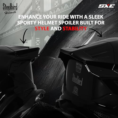 Image of Steelbird SBH 61 SXE Pinlock ISI and Dot Certified Full Face Helmet for Men and with Inner Silver Sunshield