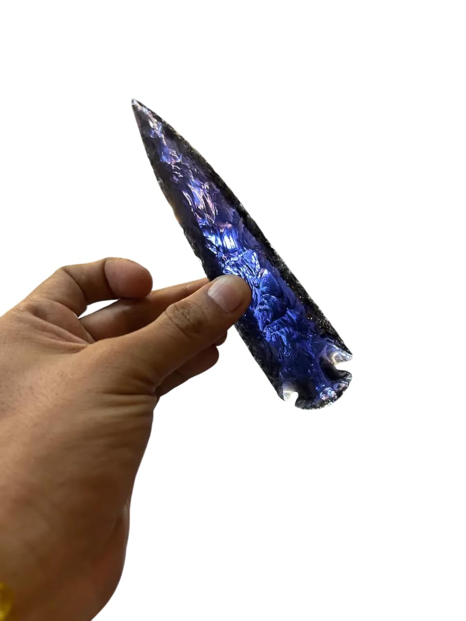 Purple Amethyst Arrowhead Spearhead, Amethyst Spear Head - 5 Inch