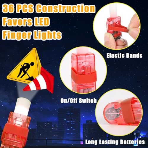 Bagues LED phosphorescentes doigts : lot de 36 petits cadeaux pour invités de Noël