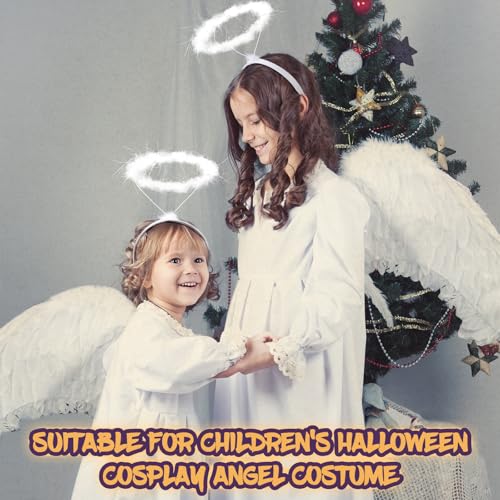 Set de Disfraz Ángel Halloween para Niñas 6 Piezas miniatura 6