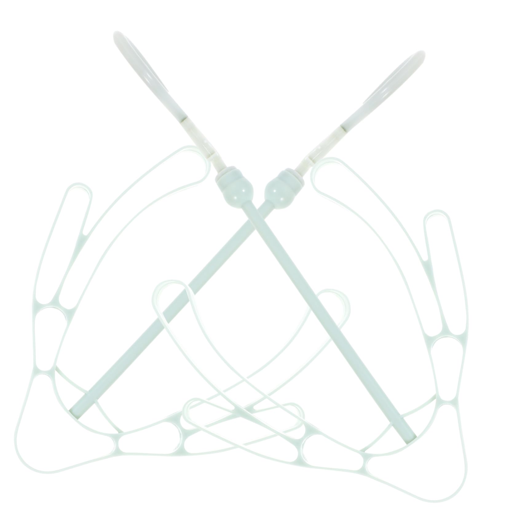 Sosoport 2Pcs Plastic Shoes Drying Rack Hanger Light Green Shoe Organizer for Space Saving Design Keeps Footwear Shape for Home Use