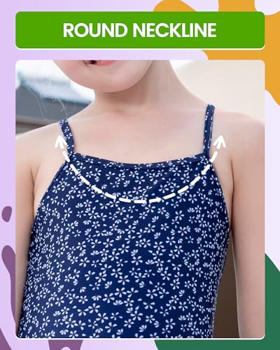 Image of Angel season Girls Swimsuits Kids Bathing Suit One Piece Swimwear with UPF 50+ Cute