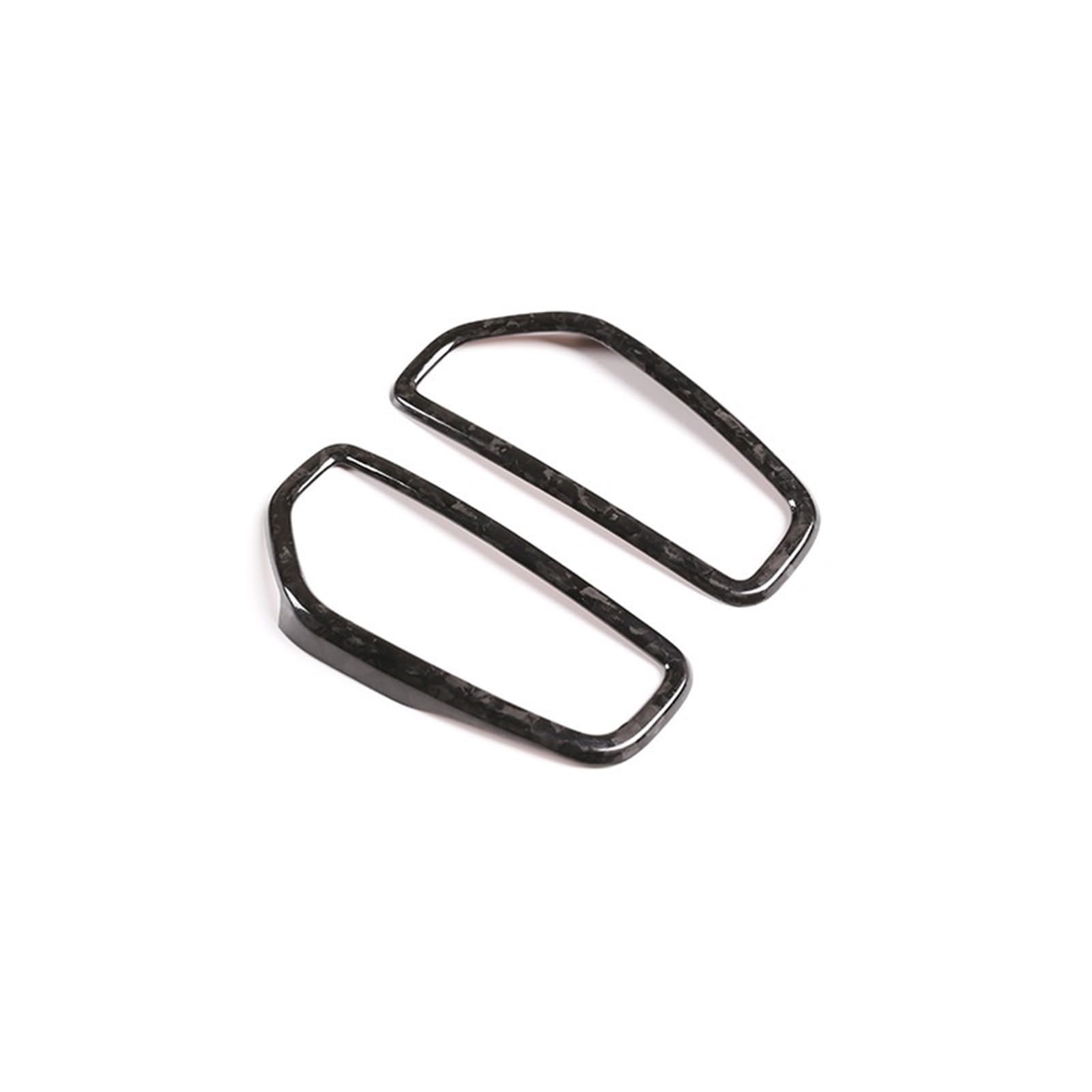 QBKGMEWCA Car Air Conditioning Side Vent Trim Interior Modification Decoration Sticker Compatible for Porsche Cayenne Real Carbon Fiber(Type14)