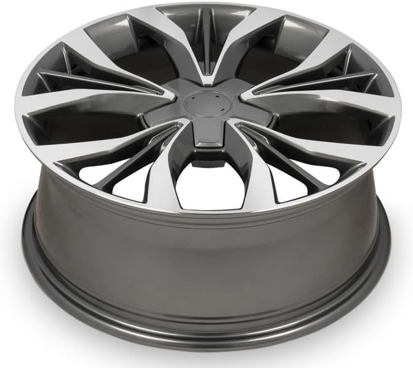 Miniatura 3 de Nueva rueda de repuesto OEM para Mazda CX-3 2018-2021 de 18 x 7.5 pulgadas, con borde de aluminio, pistola de cara mecanizada de metal para 23545R18