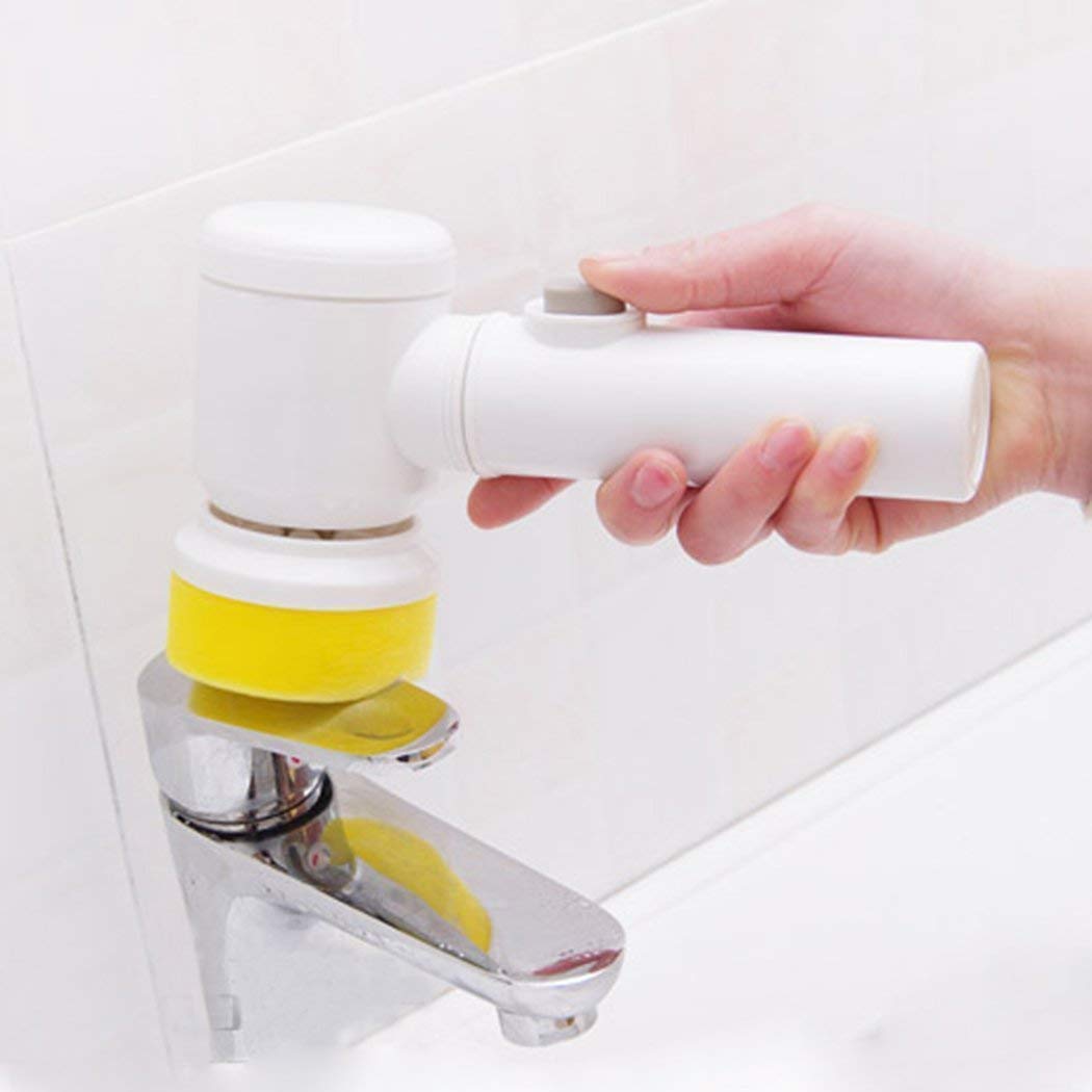 Rexmon Multi-Functional Hand-Held 5-in-1 Magic Brush Cleaner for Kitchen, Window, Bathroom (Medium, Multicolour)-image-28