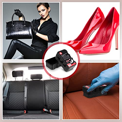 Loopeer 12 Pcs Shoe Shine Sponge Bulk 0.2 oz Instant Leather Shoes Shiner Care for Boots, Leather Accessories Quick Cleaning(Practical) - Thumbnail 7